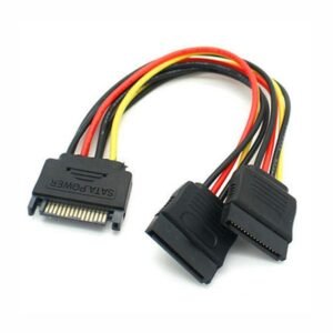 SATA MALE TO DUAL SATA FEMALE ( SATA Y CABLE)
