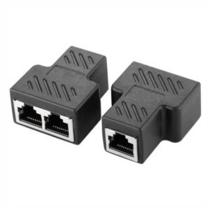 RJ45 LAN SPLITTER WITH IC (1 FEMALE TO 2 FEMALE)