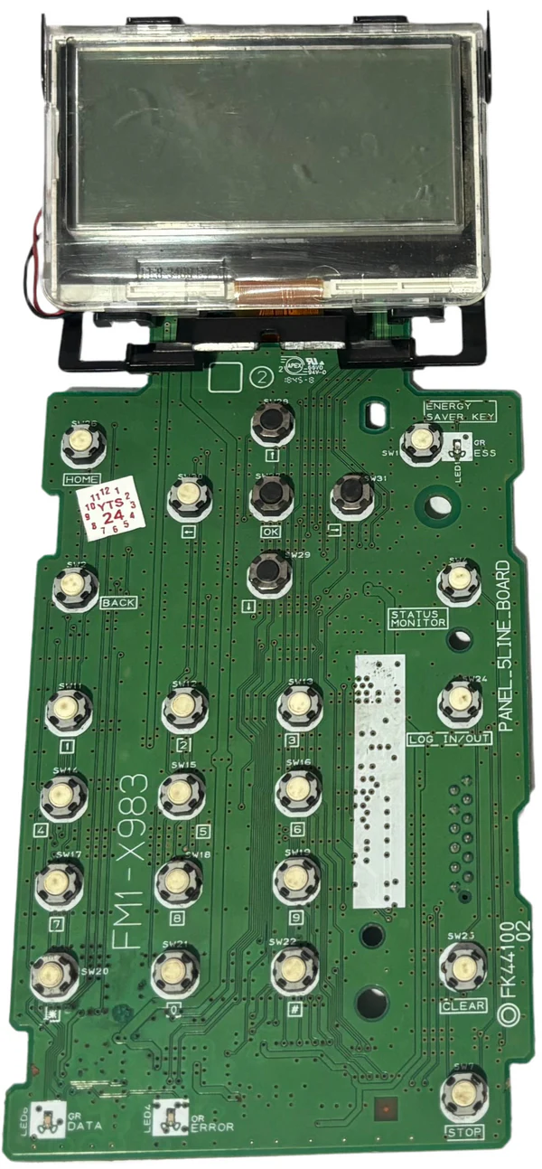 Control Panel For Canon Image Class LBP214dw / LBP226dw / LBP-611cn / LBP613cdw Laser Printer (FM1-X983) RC Original